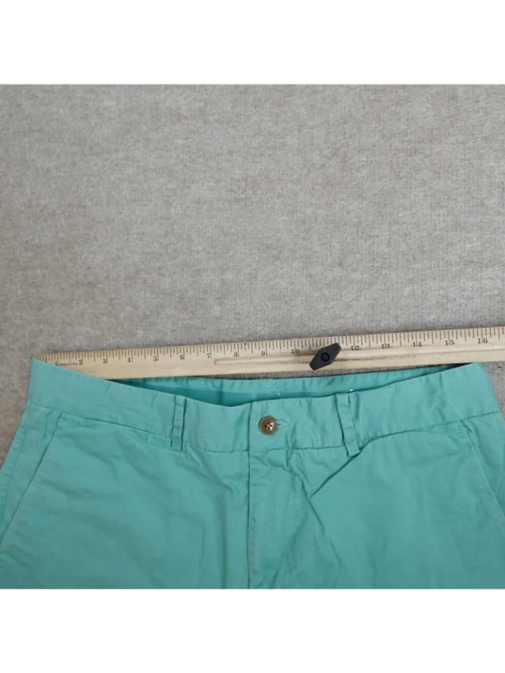 B. Draddy Mens Shorts 33 Green Blue Solid 8.5